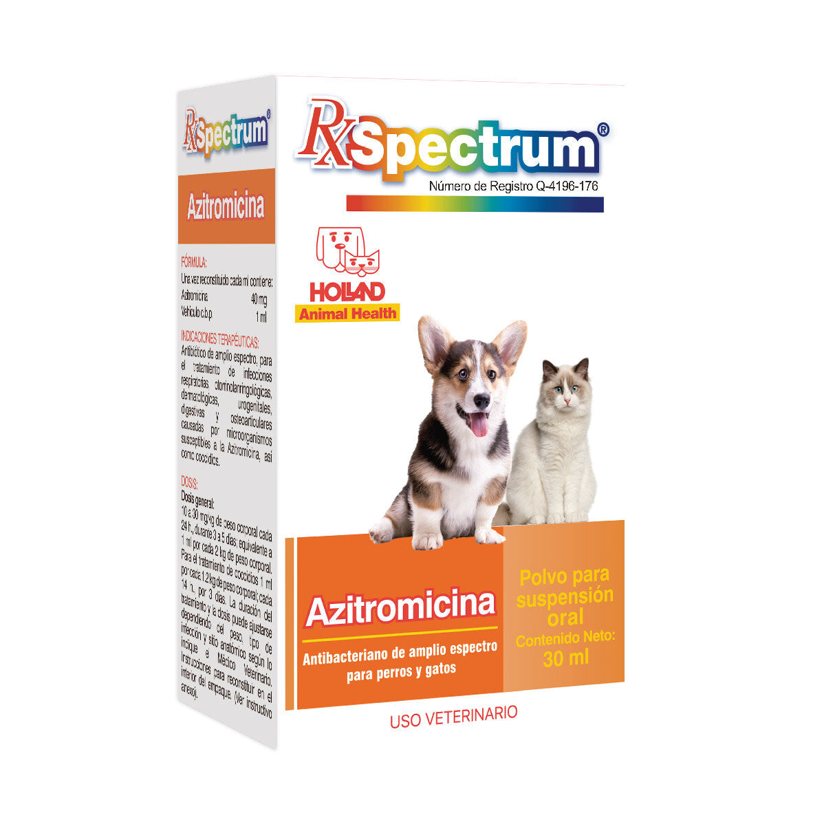 RX Spectrum Azitromicina Polvo para Suspension 30ml - Holland RX Spectrum Azitromicina Polvo para Suspension 30ml - Holland